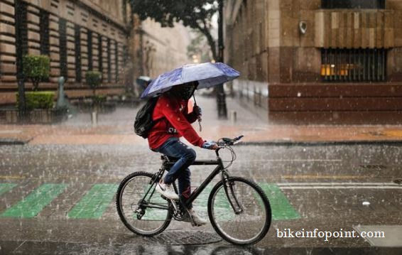 How to Ride a Bike with an Umbrella in the Rain