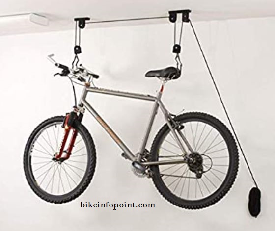 Store a Bike in an Apartment_Ceiling bike rack