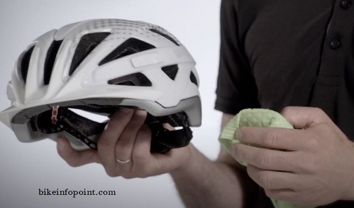 how to clean bike helmet