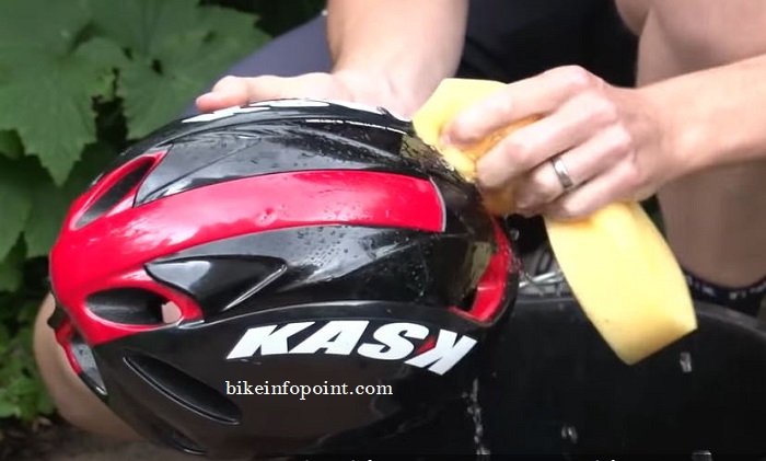 how to clean bike helmet