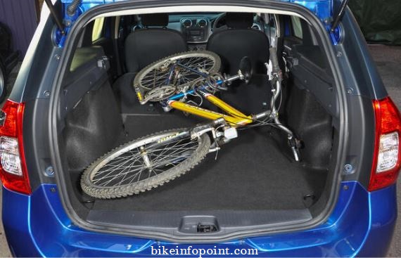 Methods for transporting a bike without a rack